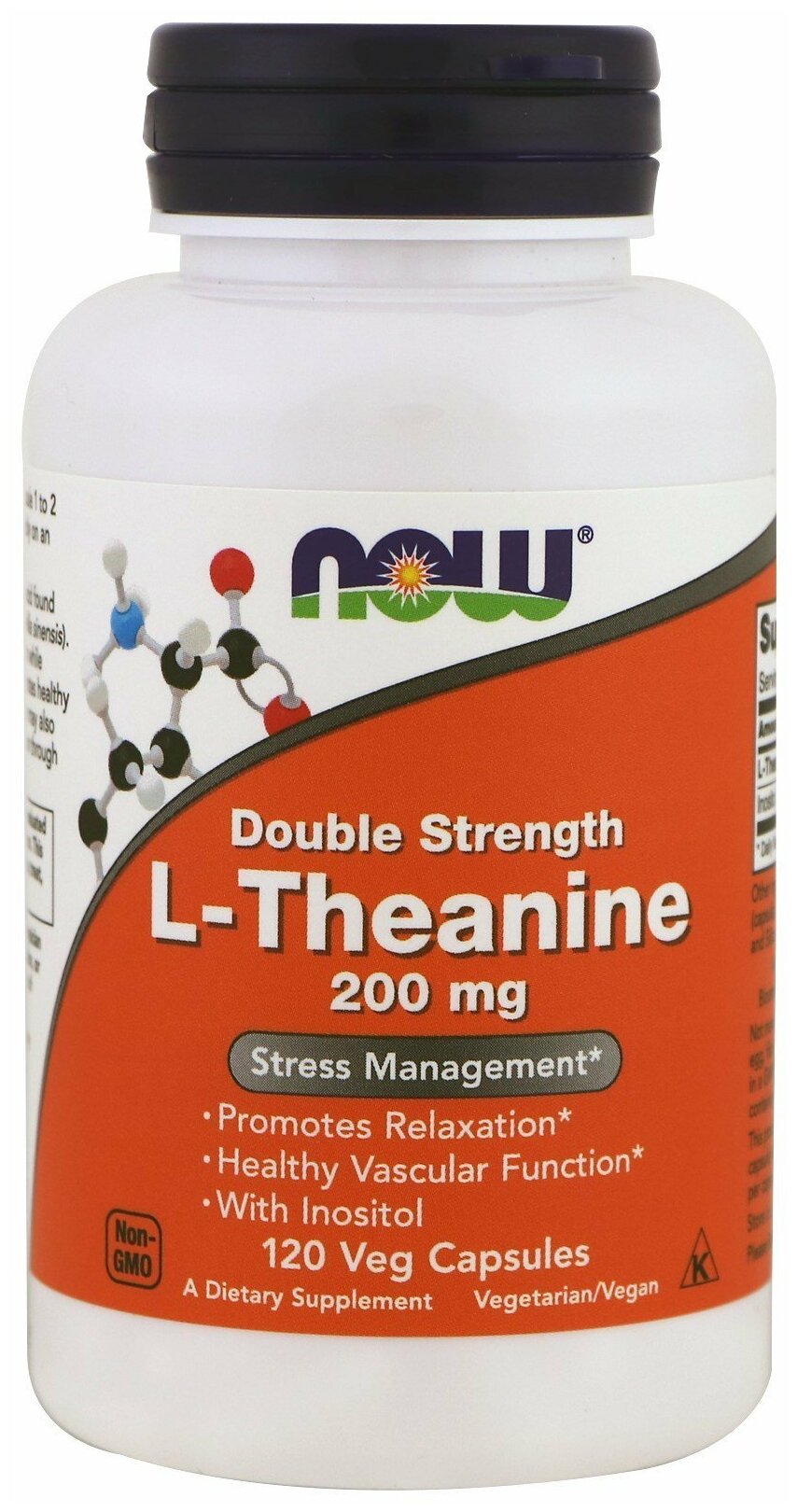 NOW L-Theanine (L-Теанин) 200 мг 120 капсул