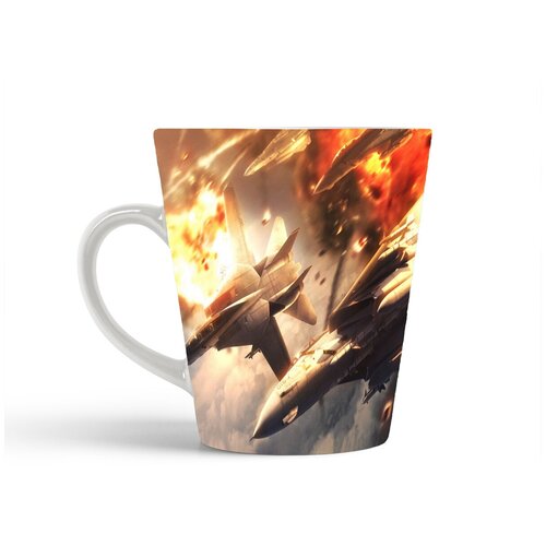 фото Кружка-латте coolpodarok ace combat 5 the unsung war истребители взрывы ракеты
