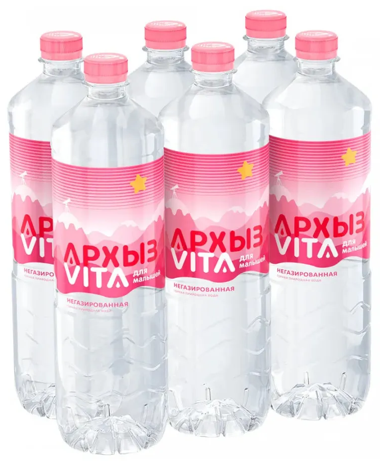Вода питьевая для детского питания "Архыз Vita для малышей". 6 шт х 15 л