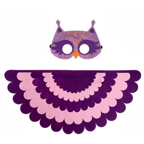 Карнавальный аксессуар Страна Карнавалия, фиолетовый карнавальный набор милая единорожка крылья маска