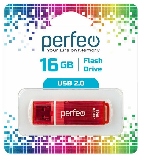 USB флешка Perfeo 16GB C13 Red