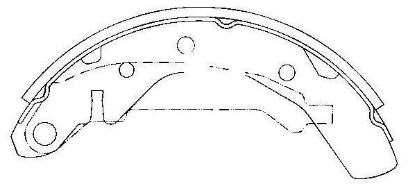 Колодки тормозные барабанные Sangsin Brake для DAEWOO Matiz V0.8 98-> V1.0 03->, 4 шт