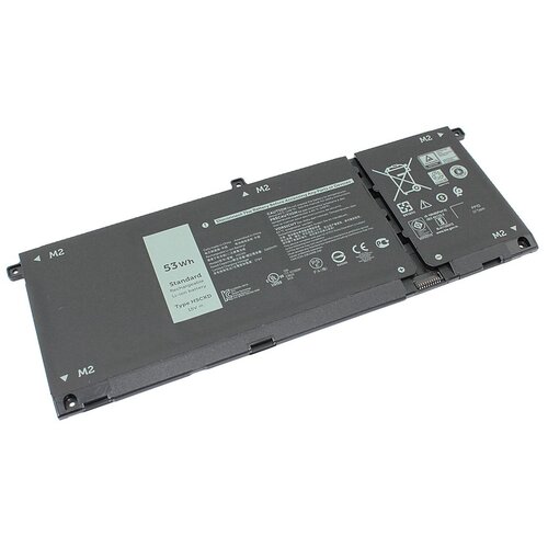 Аккумуляторная батарея для ноутбука Dell Latitude 3410 (H5CKD) 15V 3533mAh аккумулятор для dell latitude 3410 org 15v 3360mah p n h5ckd