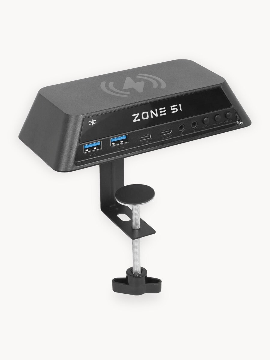 Хаб ZONE 51 EXP HUB (2xUSB Type-A 3.0, 1xUSB Type-C 3.0, 1xUSB Type-C ПД зарядка (до 80 W), 3.5мм Audio, 3.5мм MIC)