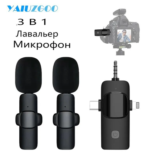 Микрофон петличный bluetooth Type-CLighting 2шт 135000₽
