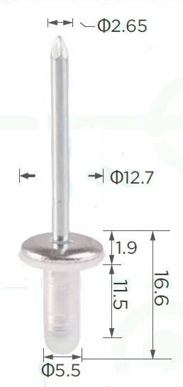 Клипса крепежная Toyota 9026906013 AGA341: набор 10 шт