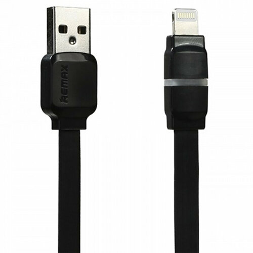Кабель USB REMAX RC-029i Breathe USB - Lightning, 2.1А, 1 м, черный кабель remax breathe usb apple lightning rc 029i розовый