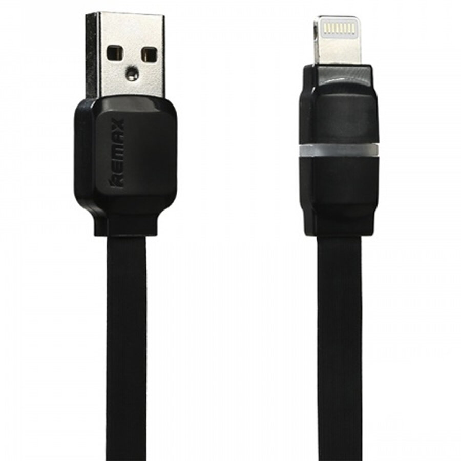 Кабель для айфон USB REMAX RC-029i Breathe USB - Lightning, 2.1А, 1 м, черный