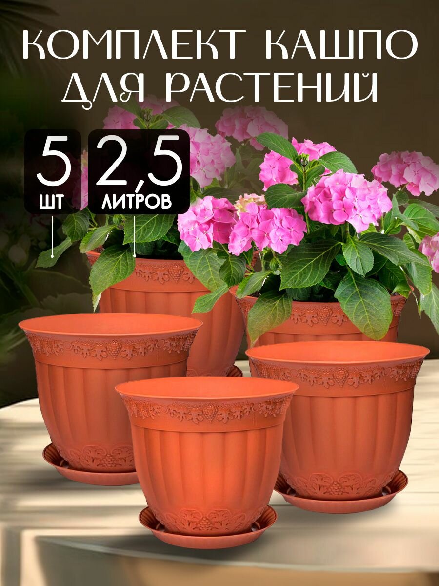 фото Кашпо elfplast Флора