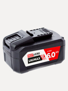 Изображение товара Аккумулятор REDVERG Li-Ion 18V 6.0Ач (730041) слайдер для платформы Юнимакс