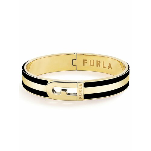 Браслет FURLA, эмаль, золотистый, черный