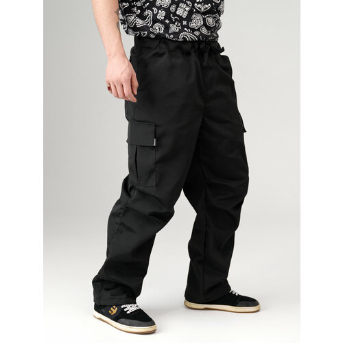 Брюки карго , размер S, черный