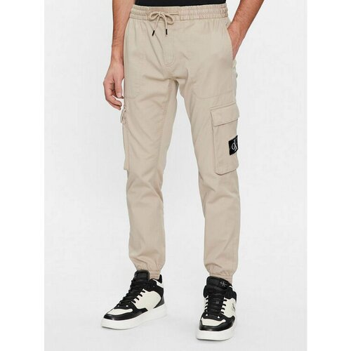 Брюки Calvin Klein Jeans, размер L [INT], бежевый мужские брюки calvin klein jeans skinny cargo