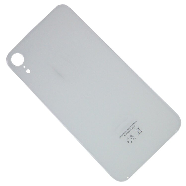 Задняя крышка для iPhone XR (стекло) <белый> (ОЕМ)