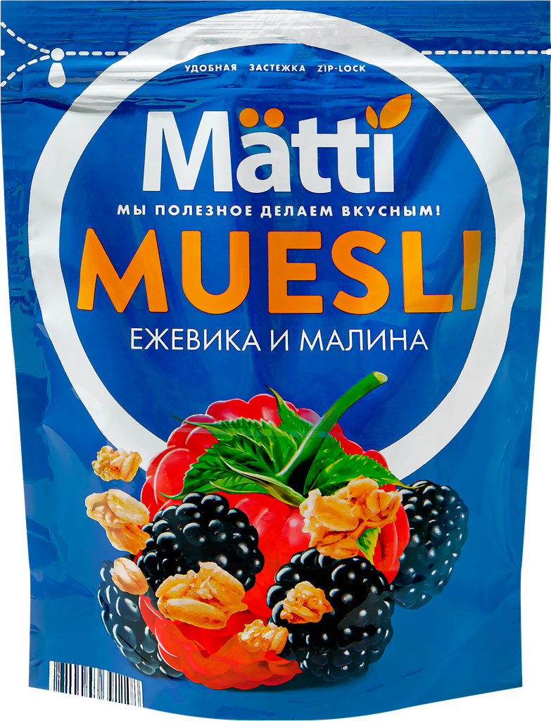 Мюсли MATTI Ежевика и малина, 250г