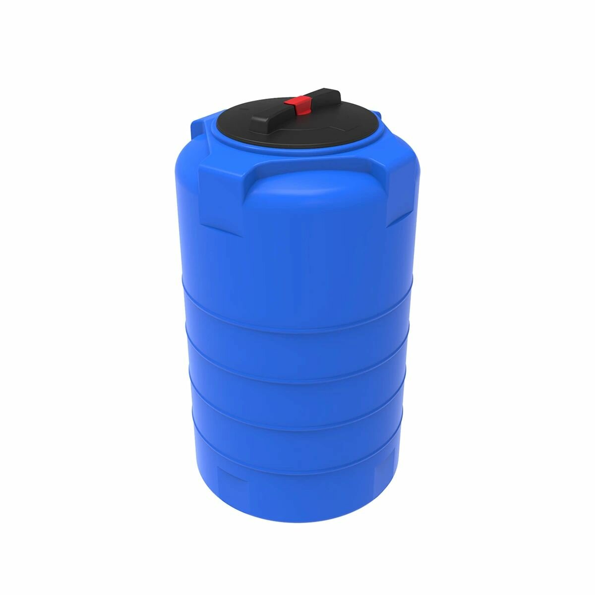 Бочка для воды, емкость 200 литров пластиковая синяя