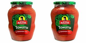 Дядя Ваня Томаты в томатном соке, 680 г, 2 шт