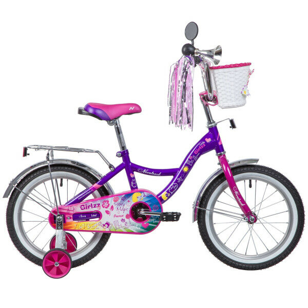 Велосипед Novatrack Little Girizz 16" фиолетовый 167GIRLZZ. VL23