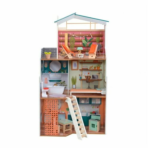 Дом для кукол KidKraft Марлоу с мебелью 14 эл. 65985_KE