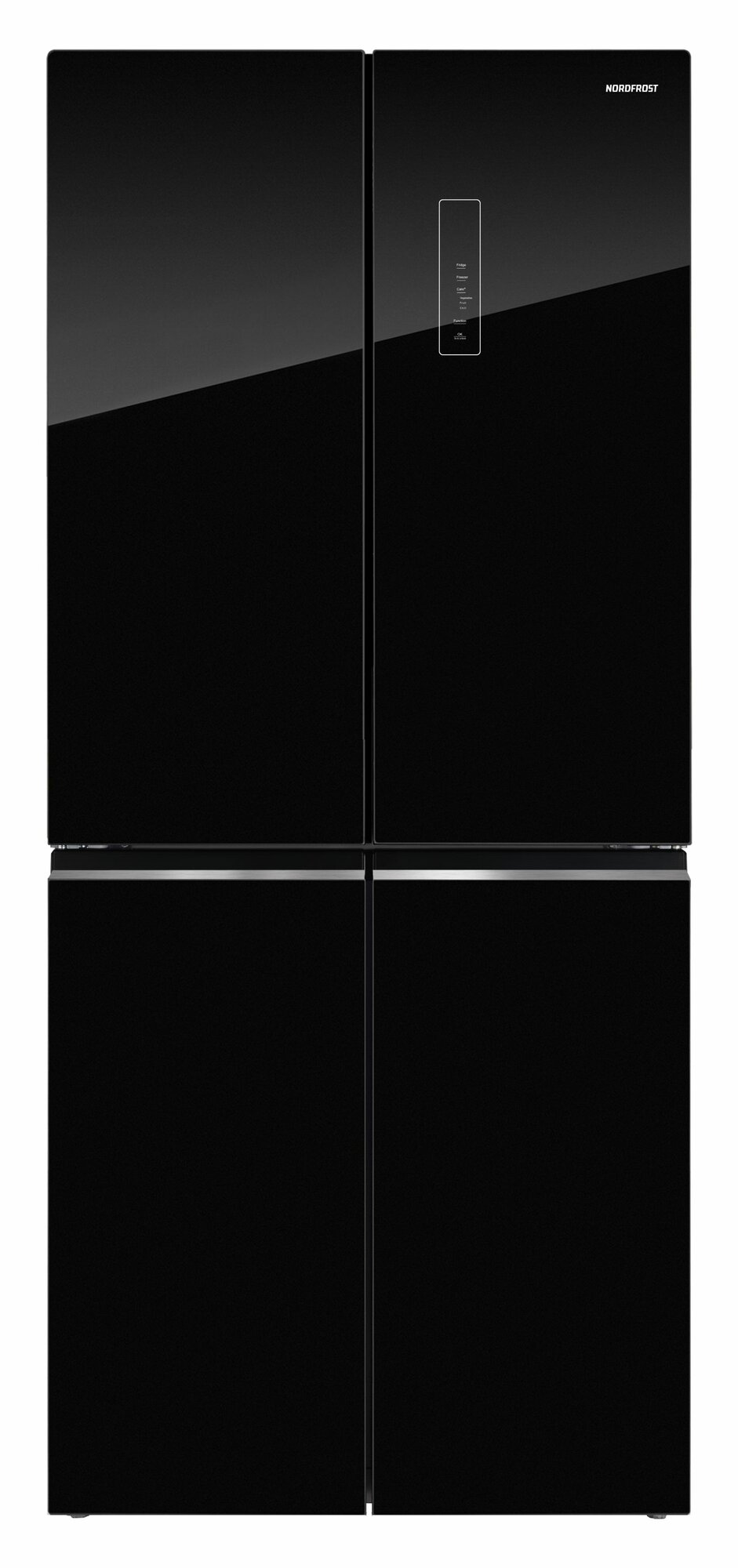 фото Холодильник NORDFROST RFQ 450 NFGW inverter, INVERTER, Total No Frost, 451 л, A++, Led освещение, Режимы Суперзаморозка до -32 С и Суперохлаждение до +2 С, белое мерцающее стекло
