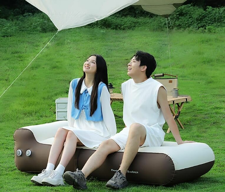 Изображение Надувная портативный автоматический кровать Xiaomi YIXIU PL2-01(Обновленная версия)188х78х50, коричневый