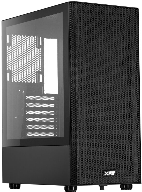 Корпус ATX ADATA черный, без БП, боковая панель из закаленного стекла, 2*USB 3.2, audio - фото №3
