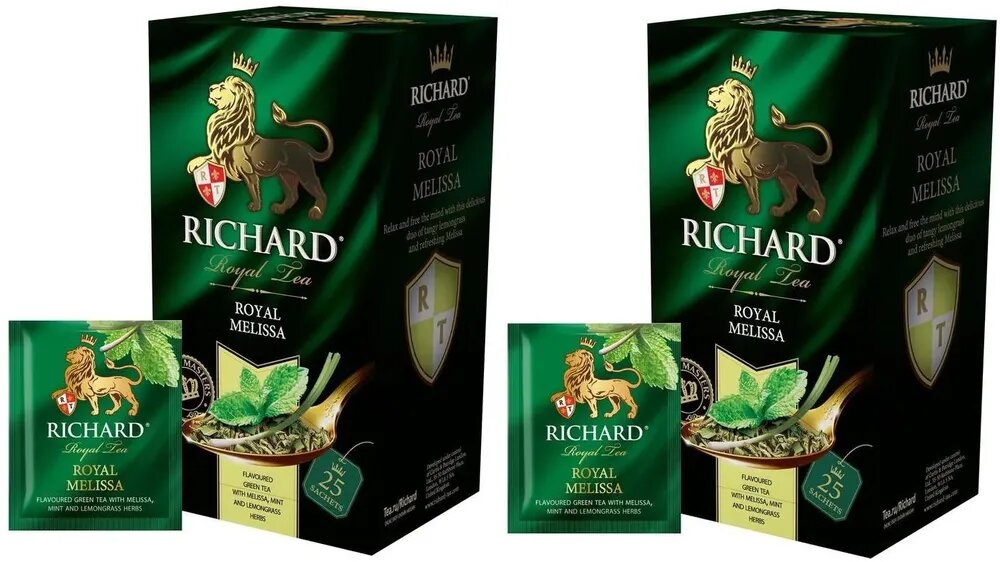 Чай зеленый Richard Royal Melissa 25 пакетов - 2 шт