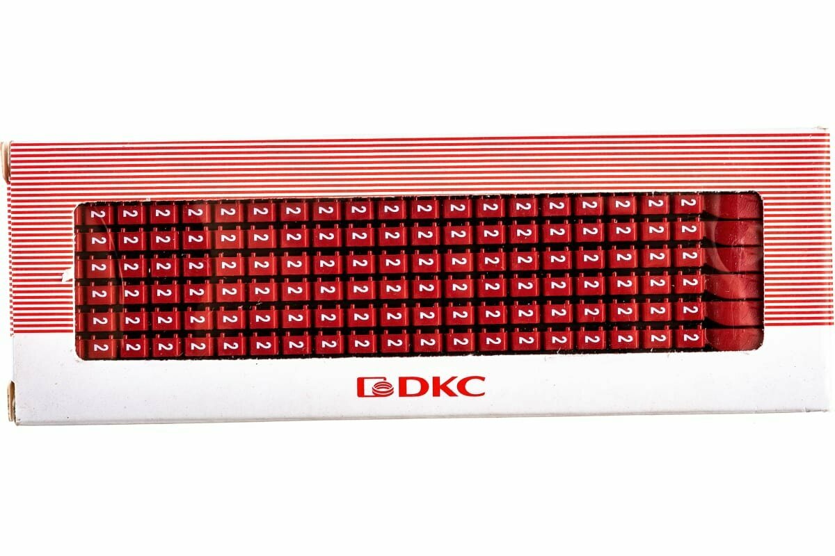 MKF2S2 Маркер для кабеля сечением 1,5-2,5мм символ „2” DKC (200 шт) ДКС - фото №9
