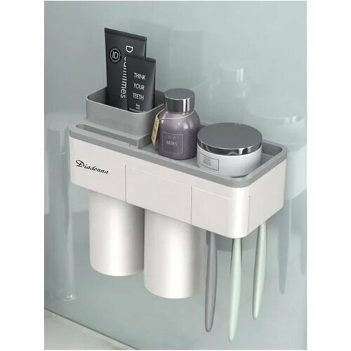 Настенная полка органайзер со стаканами для ванной комнаты 1232₽