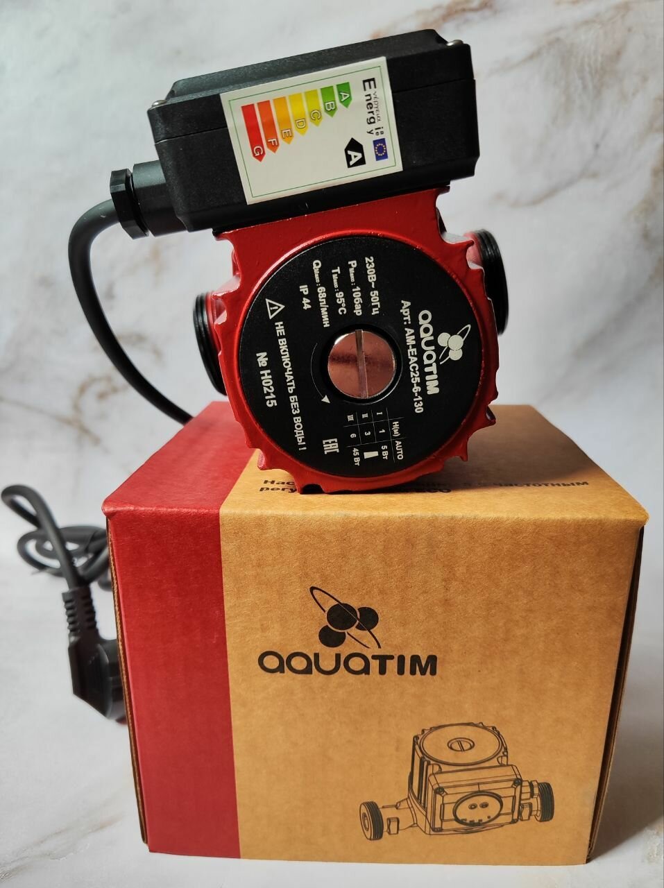 фото Циркуляционный насос c частотным регулированием ECO (AM-EAC25-6-130) AQUATIM