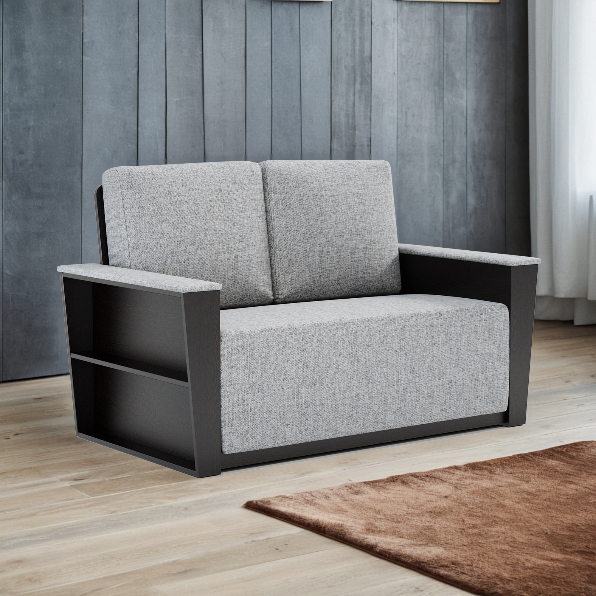 фото Диван-кровать Бруно 2 фиолетовый