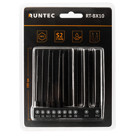 RUNTEC RT-BX10 Набор бит Runtec HEX 10 предметов
