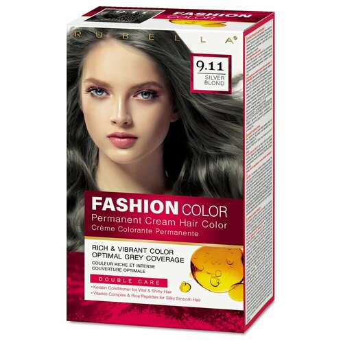 Rubella Fashion Color Краска для волос тон 911 Серебряный блонд 50 мл 449₽