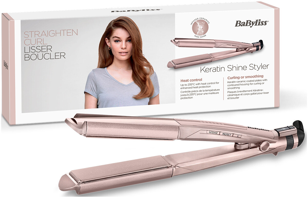 Выпрямитель для волос Babyliss ST335AE Розовый - фотография № 2