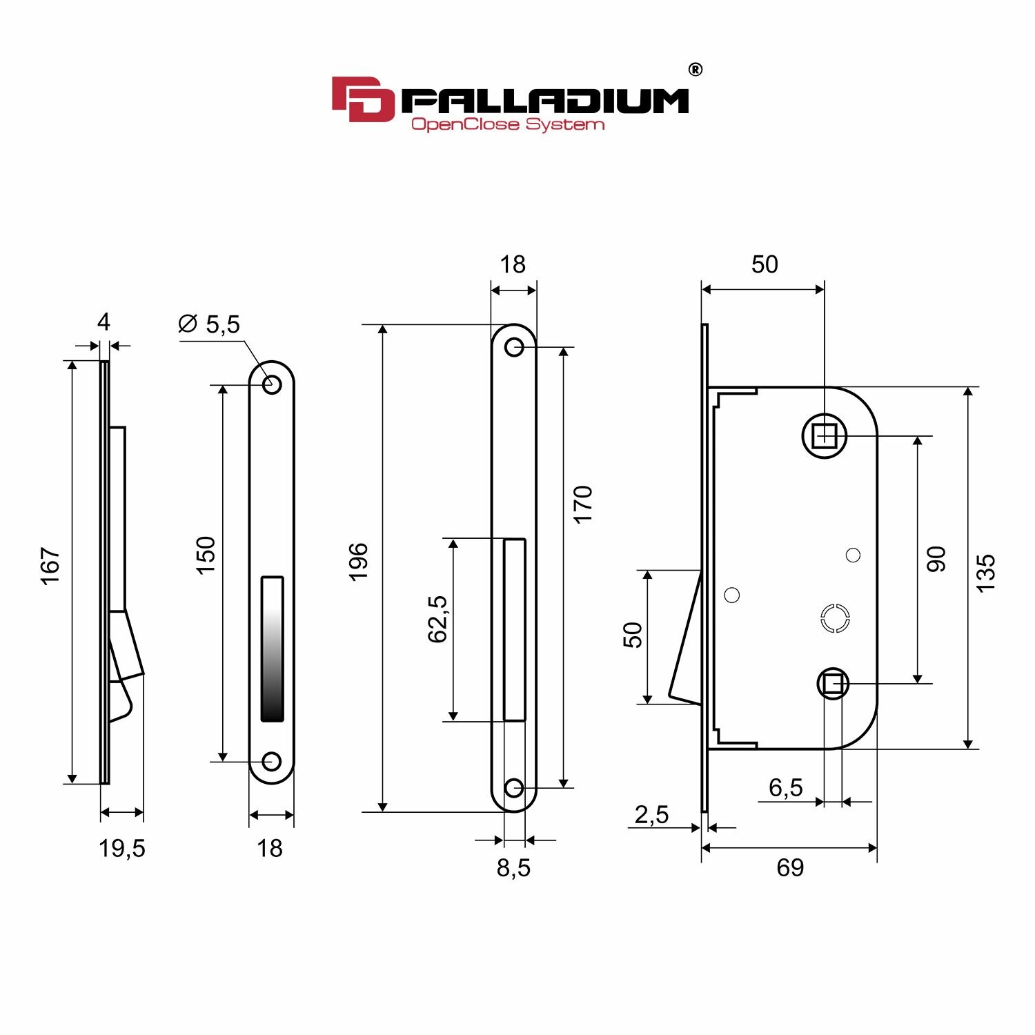 Механизмы межкомнатные Palladium - фото №13