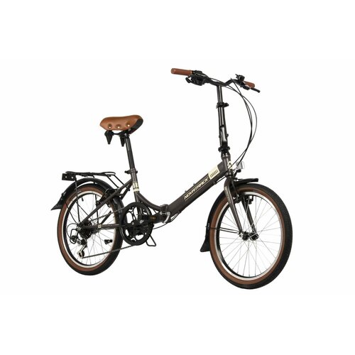 Велосипед NOVATRACK 20 складной, AURORA, коричневый, Shimano 6 speed, TY21/TS38/SG-6SI велосипед novatrack 20 складной 20nftg301 wt21