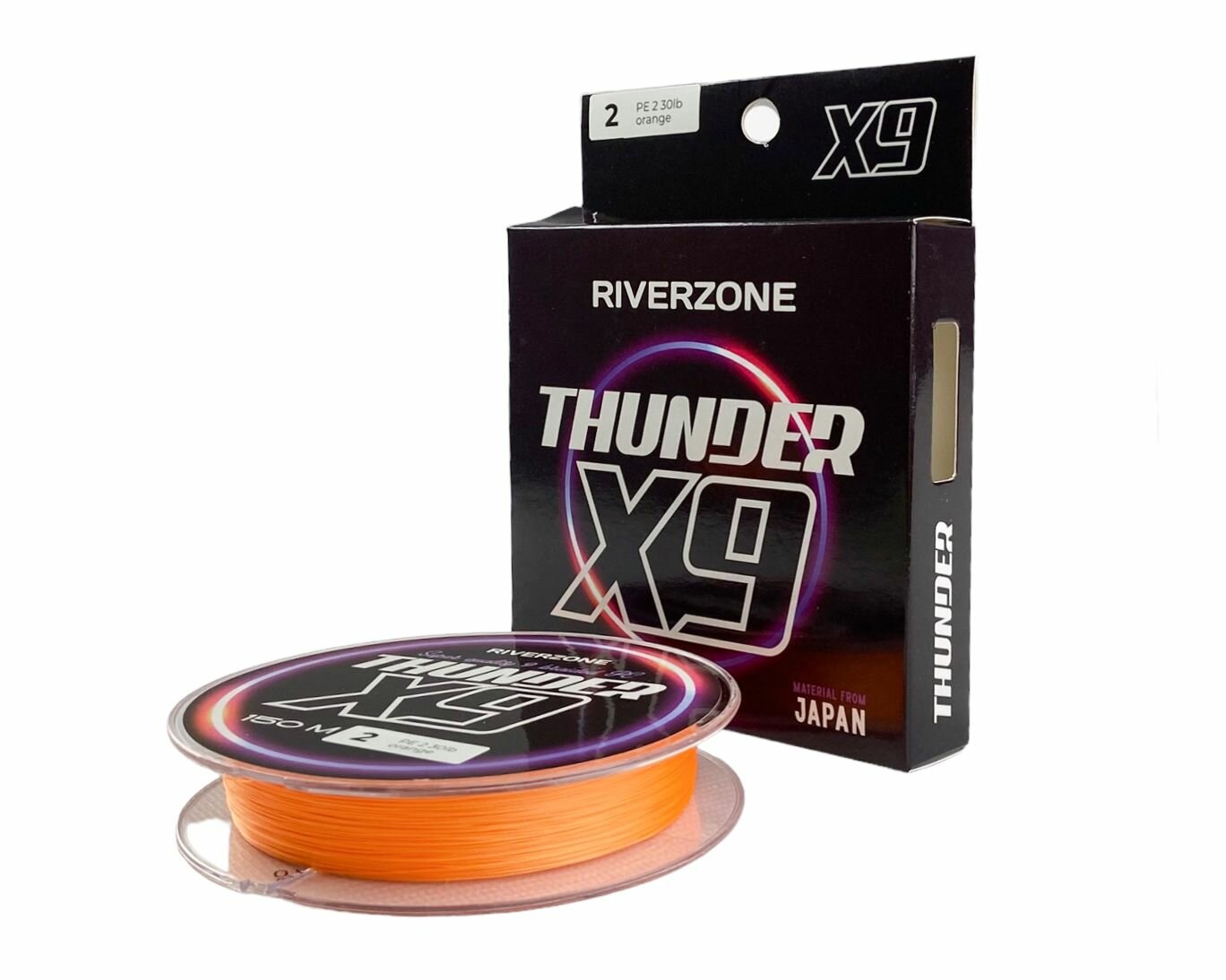 Шнур Riverzone Thunder X9 150м PE 2,0 30lb orange