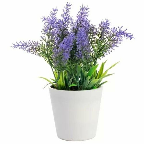 Растение искусственное Flower litigation Lavender Wally в кашпо 21см 595₽