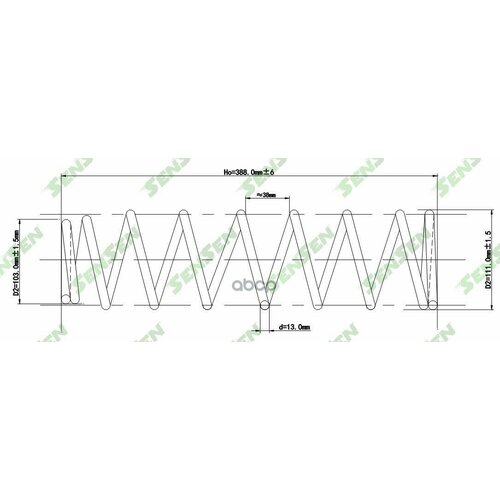Пружина Подвески Задней Mazda Cx-7 2.3 Mzr 06- Sensen арт. SCP10172
