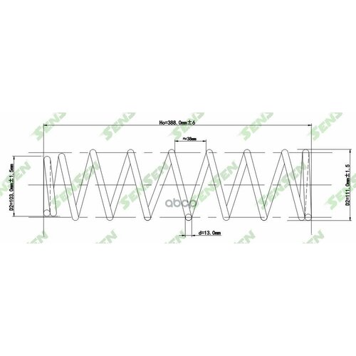 Пружина Подвески Sensen арт. SCP10172