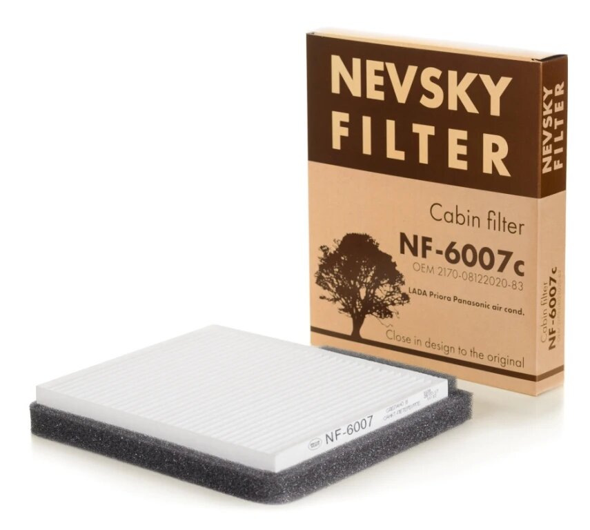 Фильтр Салонный Невский Фильтр Nf-6007С Лада Приора С С. к. Panasonic NEVSKY FILTER арт. NF-6007C