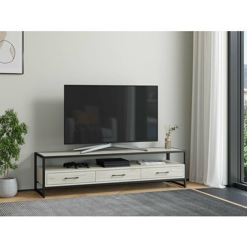 Тумба под ТВ Urban Лофт 01 Черныйдуб крафт белый 20990₽