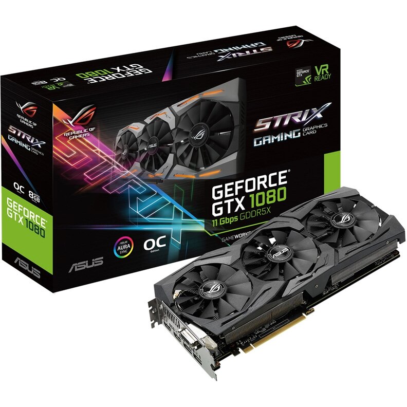 Видеокарта Asus GeForce GTX 1080 STRIX OC