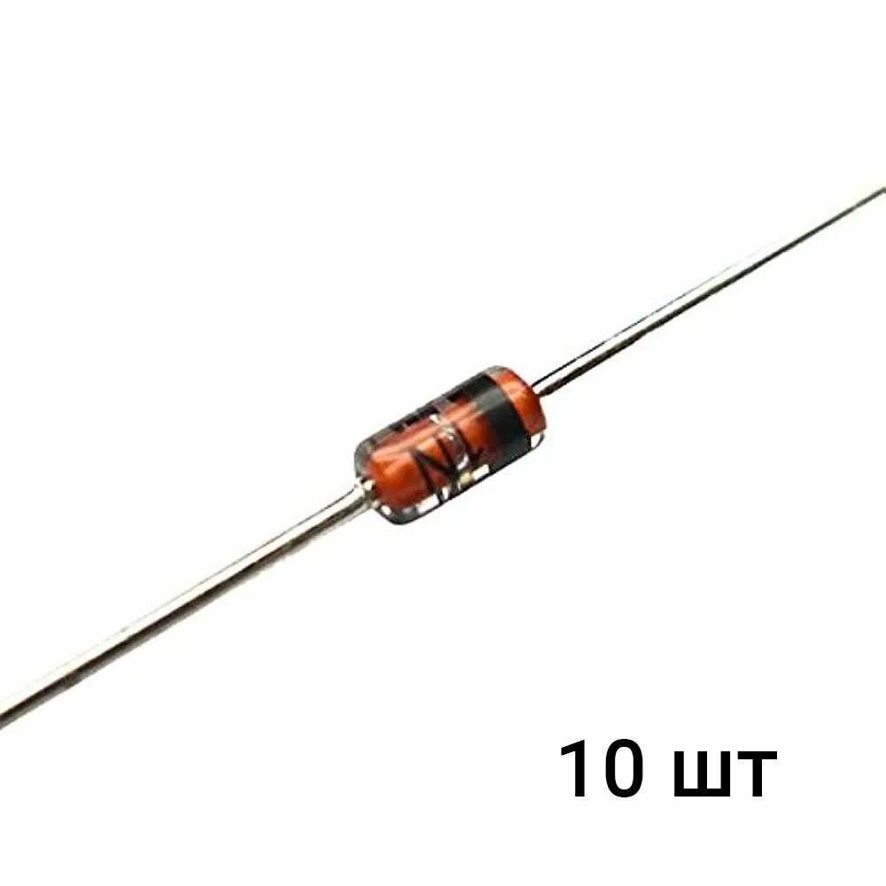 Диод импульсный 1N4148 GSMIN, 200mА 100В (DO-35), 10 штук