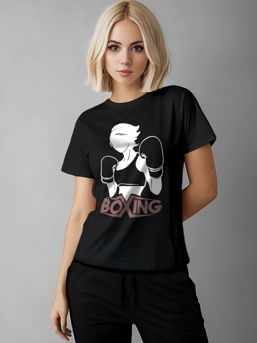 Футболка Printech размер XL (46-48) черный