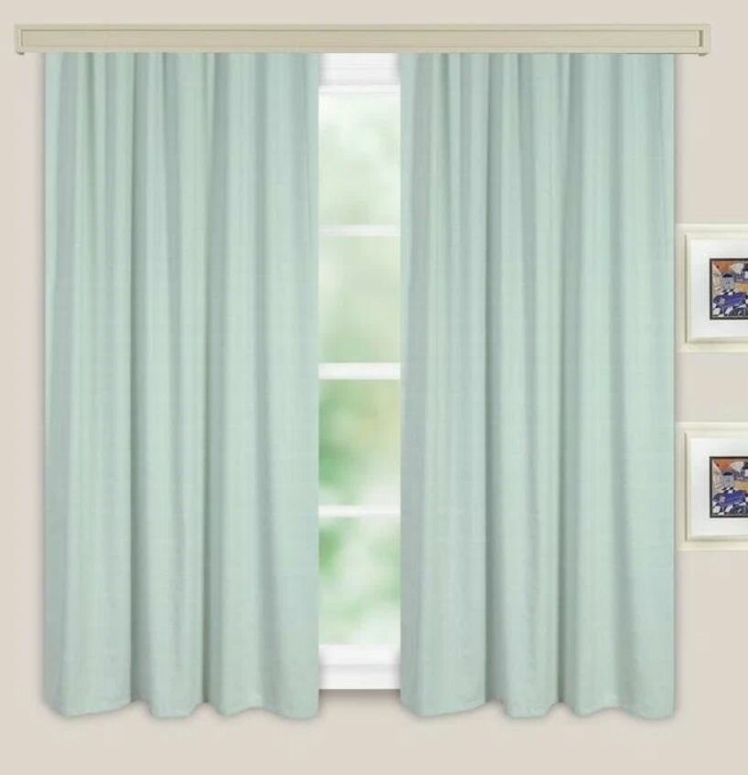 Комплект штор для кухни Жаккард Лен фисташка 135 180