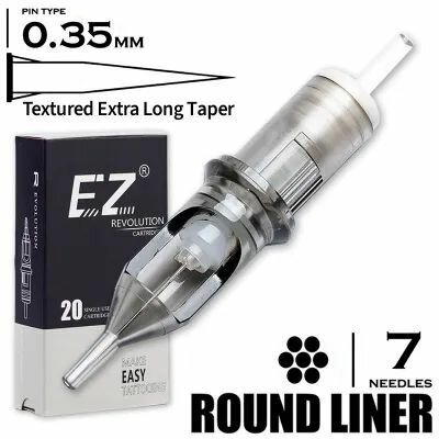 Картриджи для тату и татуажа Ez Revolution 35/7 RLLT-T Extra Textured - 20шт/уп
