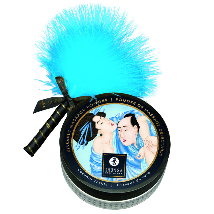 Массажная пудра с ароматом кокоса Shunga Coconut Thrills, 75 г