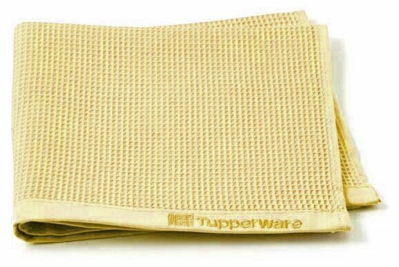 Салфетка Tupperware из микрофибры для мытья окон и зеркал, стекла, душевой кабинки, желтая