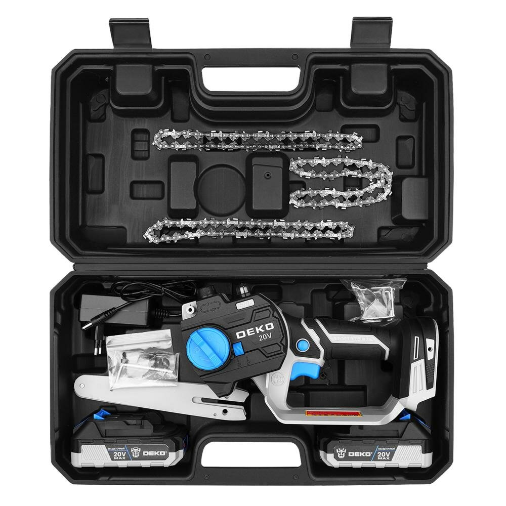 Обзор: Пила цепная аккумуляторная бесщеточная DEKO DKCHS 20V 6